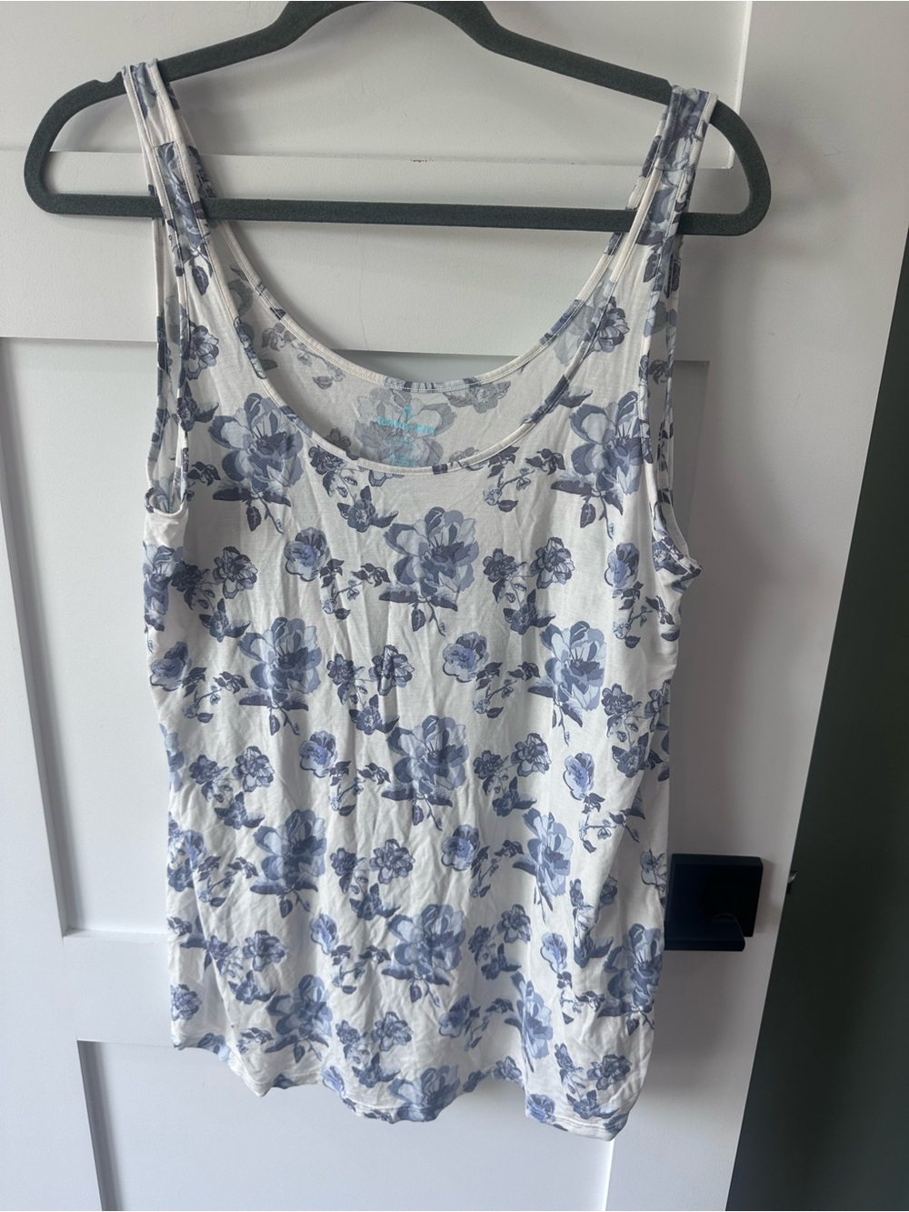 Tommy John Women's Large Tank Top Second Skin Floral Loose Flowy